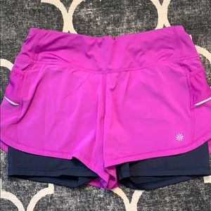 Athleta 2in1 Running Shorts